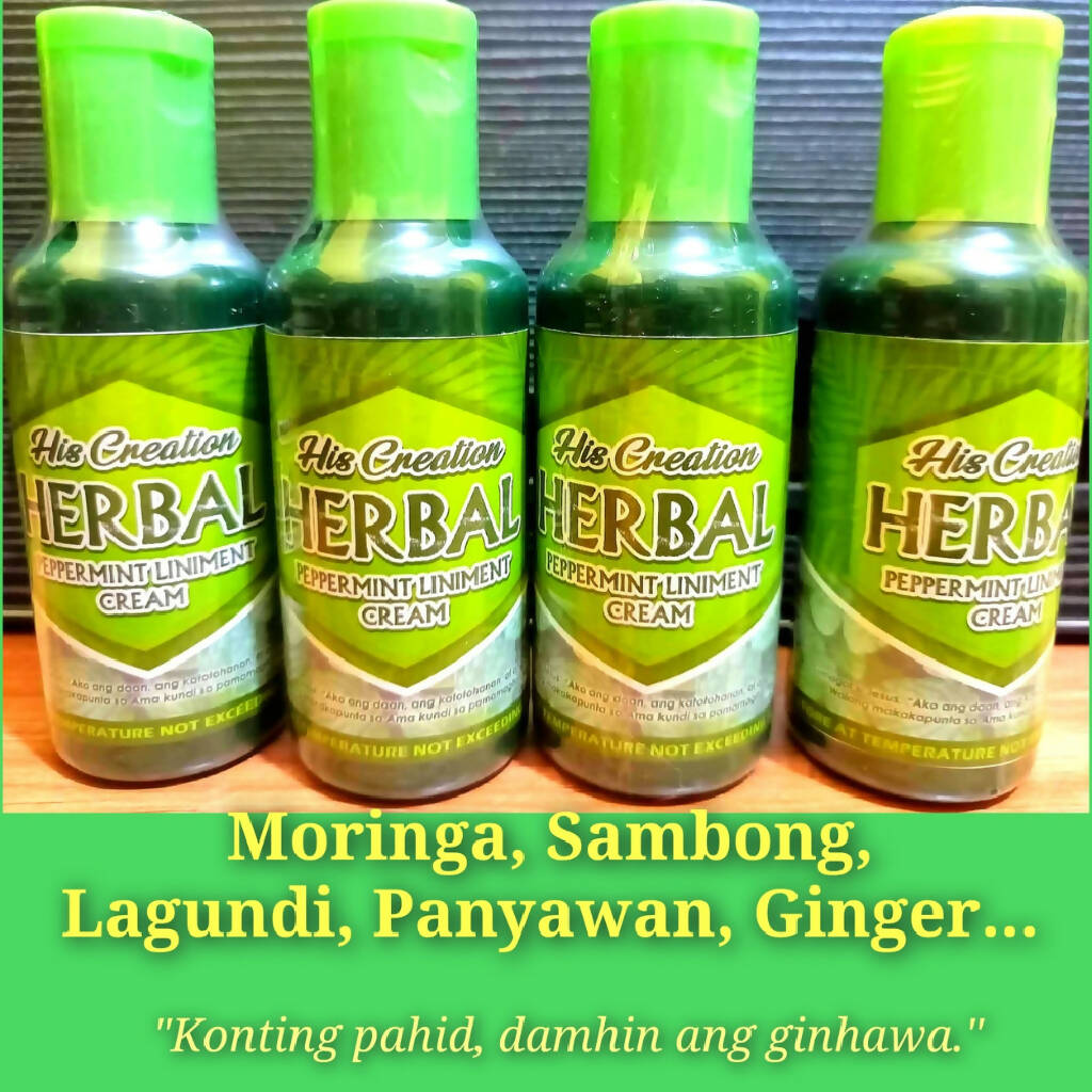 His Creation Herbal Peppermint Liniment Cream
