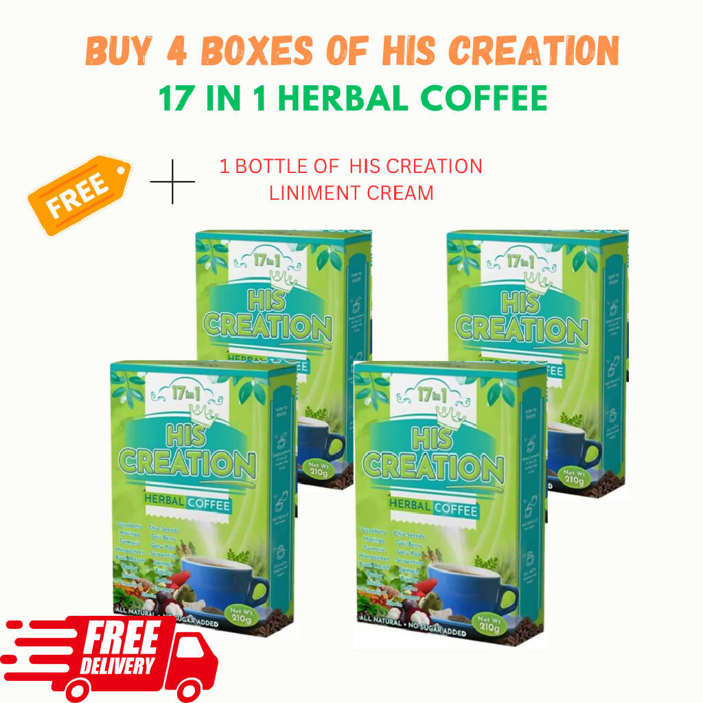 HIS CREATION 17 IN 1 HERBAL COFFEE | 4 BOXES