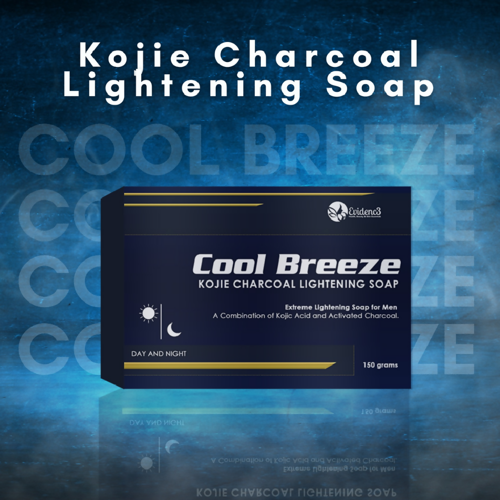 Evidenc3 Cool Breeze Kojie Charcoal Lightening Soap for Men