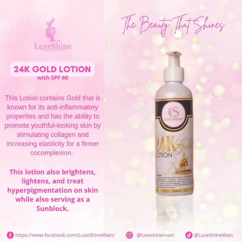 LuxeShine 24K Gold Lotion SPF60