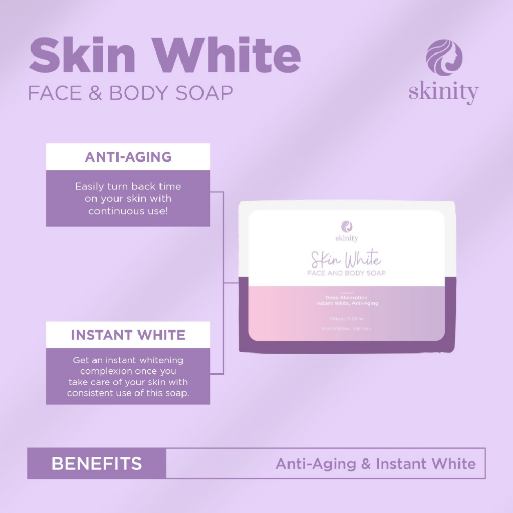 SKINITY SKIN WHITE FACE AND BODY SOAP
